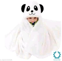 Premium Hooded Microfiber Baby Wrapper for all season Towel IN PINK And BLUE - Cotton, Pack Of :2, Blue